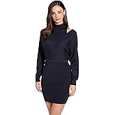 Guess Womens Eco Long Sleeve Dolman Anita Rib Dress