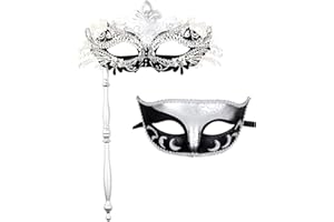 Couple Pair Mardi Gras Mask Venetian Masquerade Ball Mask Party Costume Mask
