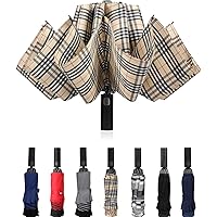 Windproof Travel Umbrella Compact Inverted Umbrella Automatic open and close Folding Reverse Umbrella for Men Women 10…