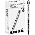 Uniball Vision Elite Rollerball Pens, Black Pens Pack of 12, Bold Pens with 0.8mm Ink, Ink Black Pen, Pens Fine Point Smooth 