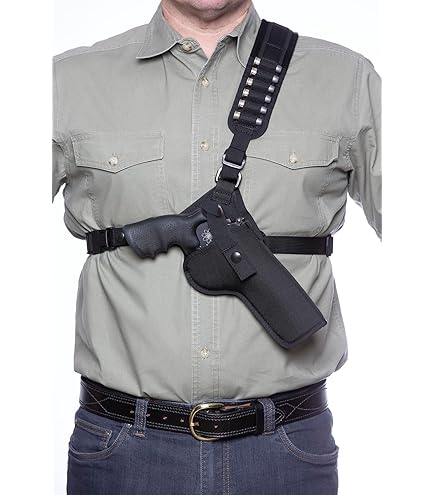guide's choice chest holster モデルガン　撮影 Guides Choice™ Leather Chest Holster, the ULTIMATE outdoor
