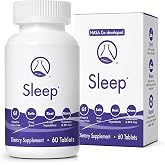 Nugevity Sleep, 60 Ct - Natural Sleeping Aid Supplement Tablets | NASA co-developed formula for circadian rhythm support, sleep and recovery with Valerian, Passionflower, Magnesium, Melatonin
