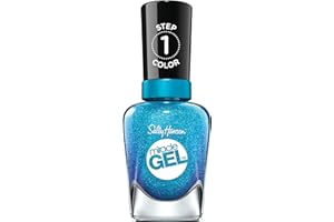 Sally Hansen Miracle Gel™, Flash-ionista, Long Lasting, Gel-Like Formula, No UV Lamp Needed, Blue Nail Polish