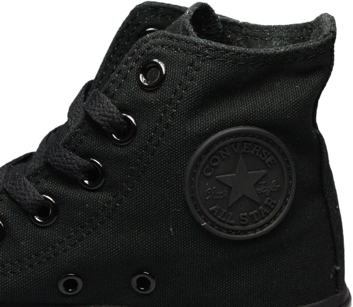 converse all star hi black mono canvas