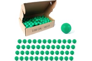 VLIKE Paintballs .68 Caliber Rubber Ball Soft Reusable 0.68 Riot Training Paintball