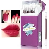 PASNOWFU 20 Pcs/Set of Tattoo Lipstick, Cigarette Box Cotton Swab Lipstick, Tattoo Lip Stain Tattoo Lipstick Cotton Swab, Dur