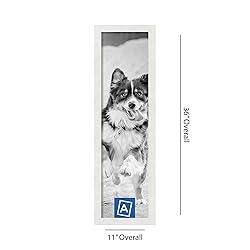 ArtToFrames 9x34 Inch White Picture Frame, This