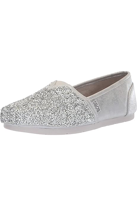 bobs silver glitter shoes