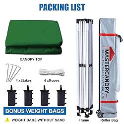 MASTERCANOPY Pop Up Canopy Tent Commercial Grade