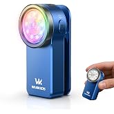 Wurkkos HD03 EDC Flashlight Rechargeable Clip-on Light 90 High CRI | 680Lumens Mini Pocket Flashlight with RGB, Magnetic Small Flat Flashlight for Camping, Repairing, Signaling, Cycling (Blue)