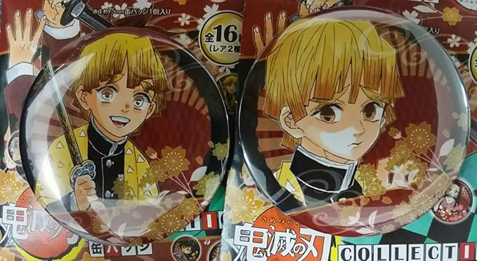 Amazon Co Jp 鬼滅の刃 コレクション缶バッジ 第1弾 我妻善逸 2コセット Hobby