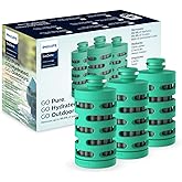 Philips Water GoZero Adventure Filters, Replacement Filter Cartridge, Electro-adsorptive Filter, for GoZero Active Bottle, (3 Counts), 20oz (AWP295/37)