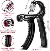 FitBeast Grip Strengthener Forearm Strengthener 5 Pack Adjustable Resistance view 2