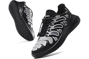 Littleplum Boys Running Shoes Slip On Kids Sneakers Mesh Tennis Shoes Lightweight Breathable for Athletic Gym School Sport