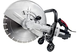 JACKCHEN 14 Inches Concrete Saw Electric Powered 3000W Cut-Off Saw, 110V 4.8" Cut Depth and Electric Grinder With Diamond Blade