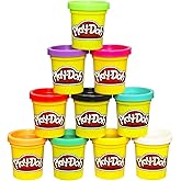 Play-Doh Modeling Compound 10-Pack Case of Assorted Colors, Non-Toxic 2 oz. Cans, Non Candy Halloween Handout Toys & Party Fa