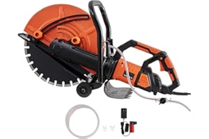 Uargd Electric Concrete Saw, 16 in, 3200 W Motor with Adjustable Cutting Depth up to 6 in, Wet Cutting Circular Saw with Wate