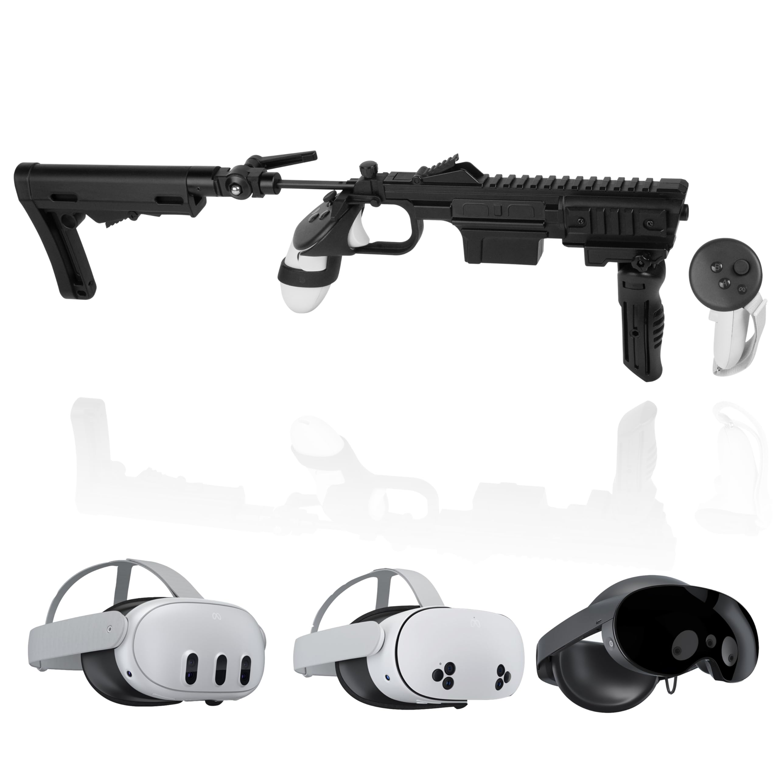 Photo 1 of Vr  Stock For Quest 3 Quest 3s Quest pro-Controller Accessories for fps gameing,Adjustable & Foldable Design,Quick-Load System, Real-Time Reticle Sync?NylonConstruction-Right Hand