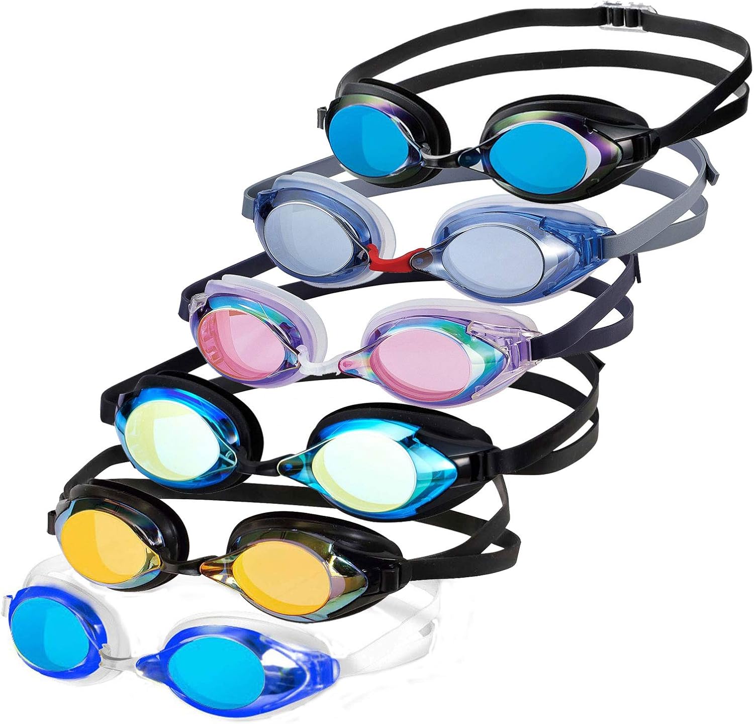 Swans mirrored swimming goggles SR2M, blue emmerald (BLEM) Amazon.co