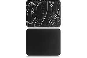 HoYiXi Mouse Mat 2 Pack（270 x 210 x 3 MM,Mouse Pad Soft Smooth Surface and Anti-Slip Rubber Base Waterproof Soft Cloth MousePads for Home Office Work, 270 x 210 x 3 MM,Black