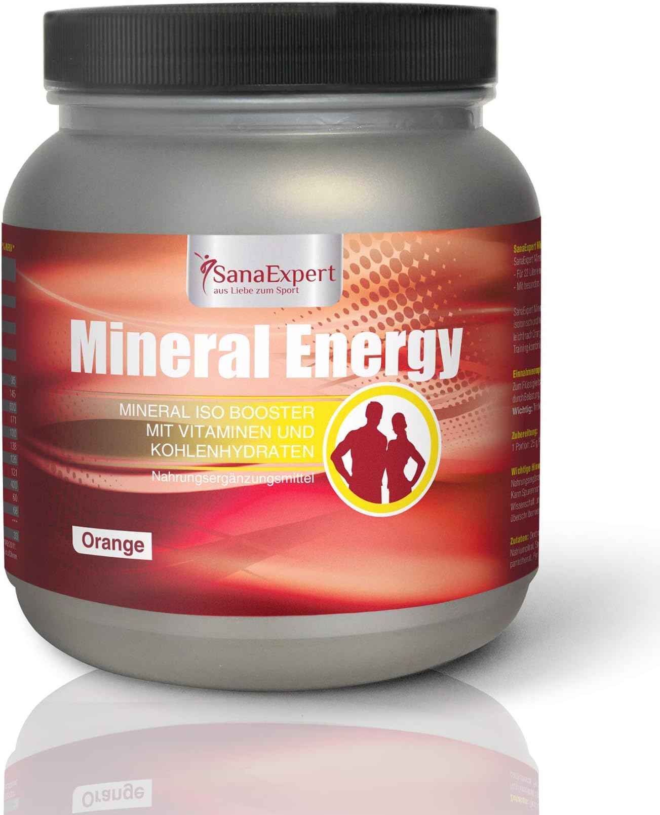 SanaExpert Mineral Energy, isotonic Sports Drink with Electrolytes, Vitamins and Minerals Drink Powder, 1100 g