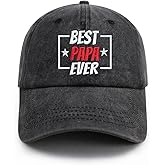 Dad Hats for Men, Best Dad Ever Hat for Fathers Day, Adjustable Embroidered Baseball Cap, Birthday Gifts for Dad Husband Papa