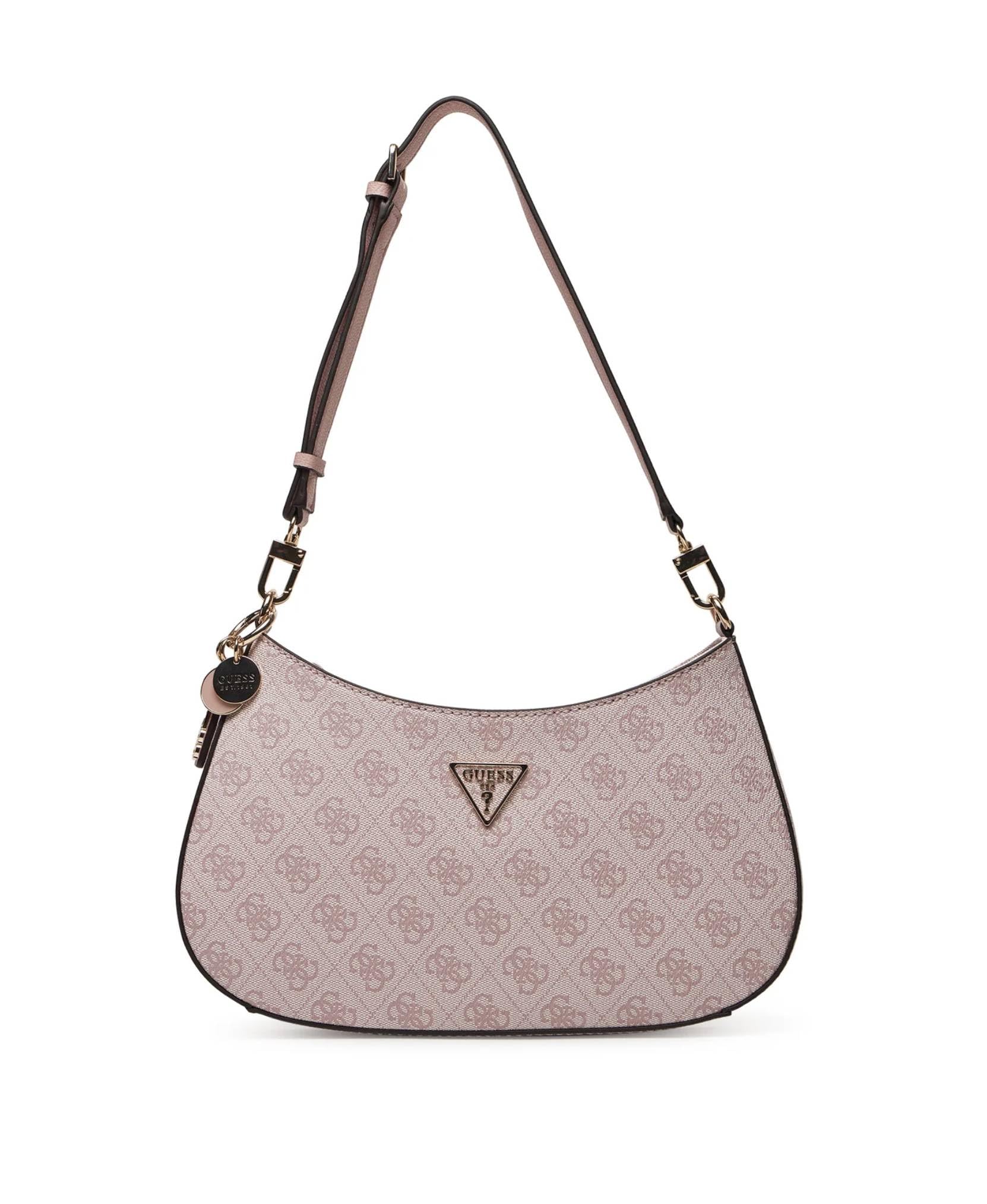 GUESS Noelle Top Zip Shoulder Bag, Orchid Logo