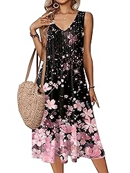 Zeagoo Women Summer Dress Sleeveless 2025 A Line