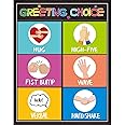 Greeting Choice Classroom Rules Poster Back to School Classroom Decorations 11 X 14 for Preschool Middle High School Classroom Decor