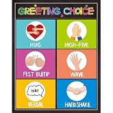 Greeting Choice Classroom Rules Poster Back to School Classroom Decorations 11 X 14 for Preschool Middle High School Classroom Decor