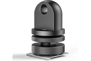 STARBEA Seafrogs Diving Cold Shoe Adapter, YS Head Dual Nut Screw Stand Aluminium Camera Hot Shoe Mount, for Flashlight Camera Lighting System Accessory Mount Adapter for LED Video Light, Microphone