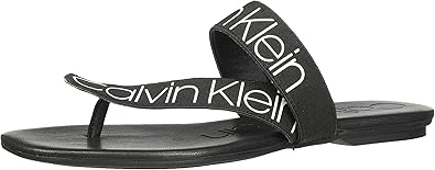 calvin klein women's saurin flat sandals