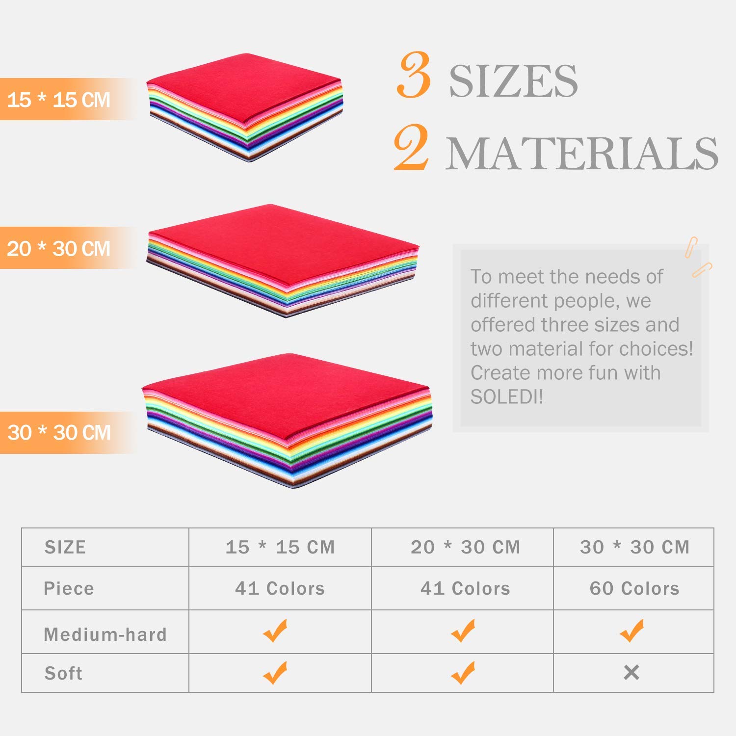 Felt And Cushions Felt Fabric Used For Diy Crafts Christmas Ornament Crafts For Children With Bobbin Thread Three Sizes 12 Inch Felt Sheets Soledi 60 Colors 12 30 30cm