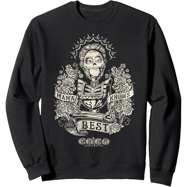 Sweatshirt Pixar Coco Sweat Pixar Coco - Mama Knows Best Avec Imelda - Coton Confortable Sweat-shirt Collection Disney Sweatshirt Pixar Coco Sweat Pixar Coco - Mama Knows Best Avec Imelda - Coton Confortable Sweat-shirt Collection Disney