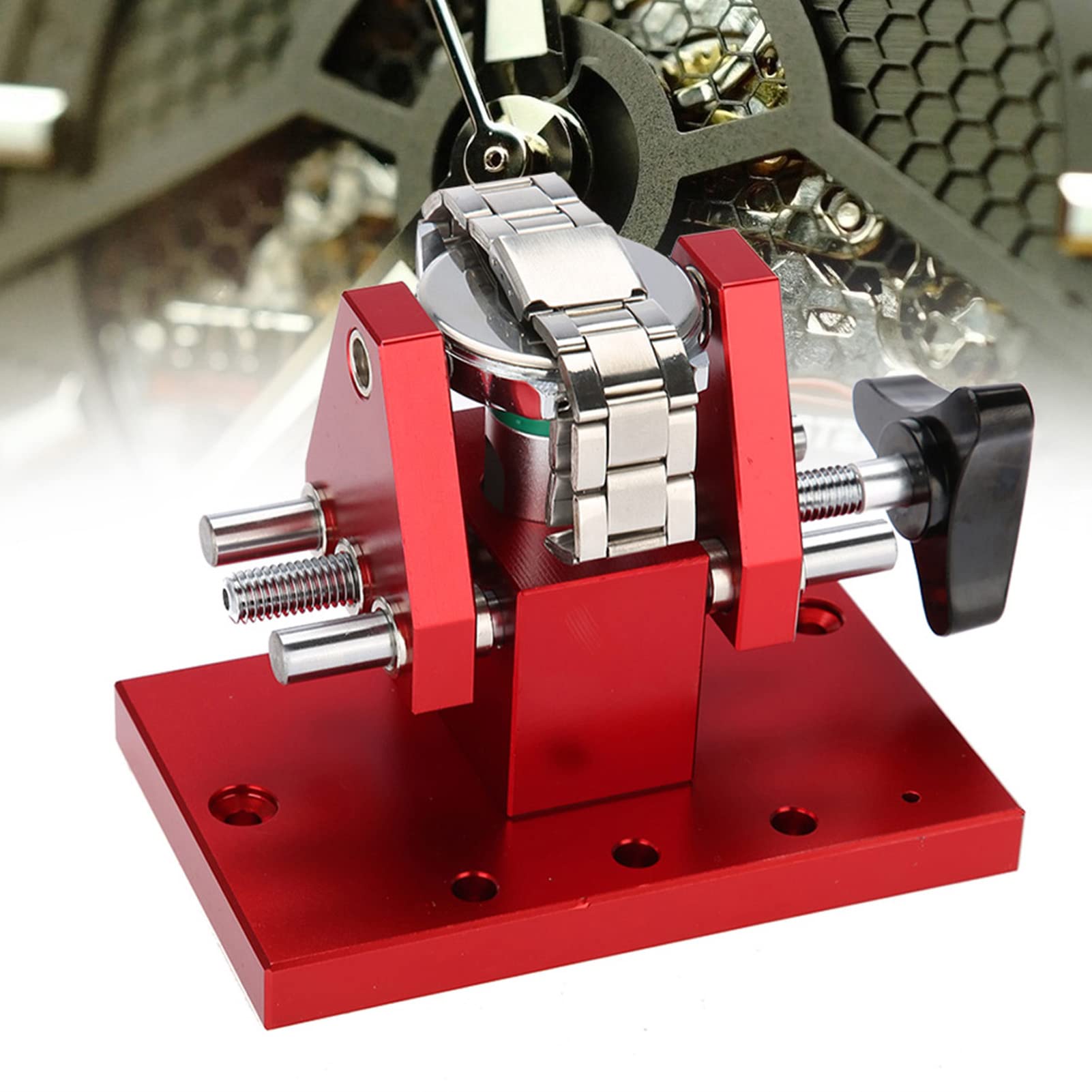 TMISHION Watch Repair Tool, Steel, Snap On Watch Back Case Cover Opener, Workbench Remover, 07115, For Metal, Watchmaker & DIY Repairer