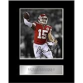 Patrick Mahomes II Printed Signed Mounted Photo Display 10x8 inch Mount #05 Printed Autograph Picture Print
