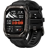 KOSPET Pulse 2 Smart Watch with GPS, 5 ATM/IP69 Waterproof, 15-Day Battery | 1.96" AMOLED Military-Grade Rugged Smartwatch, LED Flashlight, 170+ Sport Modes, Heart Rate/Sleep Monitor for Android/iPhone