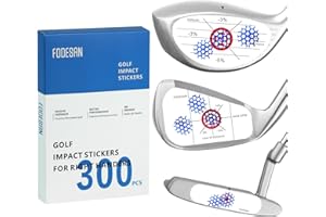 FODESAN Golf Impact Tape - Sweet Spot Alignment Aid for Accurate Swings & Instant Feedback, Easy to Use, for Right-Handed Golfers, Ideal for Driving Range & Backyard Practice
