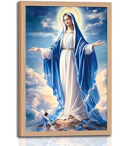 Amazon.com: Blessed Virgin Mary Poster Mother Mary Painting