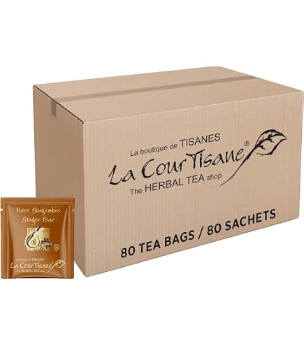 La Courtisane Herbal Tea Lemon, Kosher, Gluten-Free, 80 Count