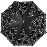 LCY Embroidered Lace Double-deck Anti-UV Parasol Sun/Rain/Snow Folding Umbrella
