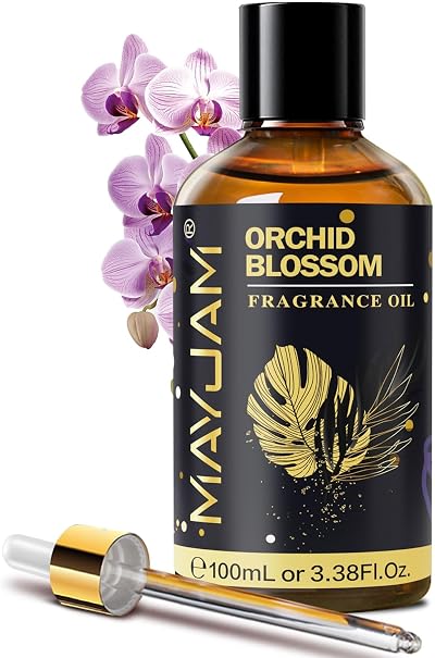MAYJAM Orchid Blossom Fragrance Oil 100ML with Glass Dropper Diffuser