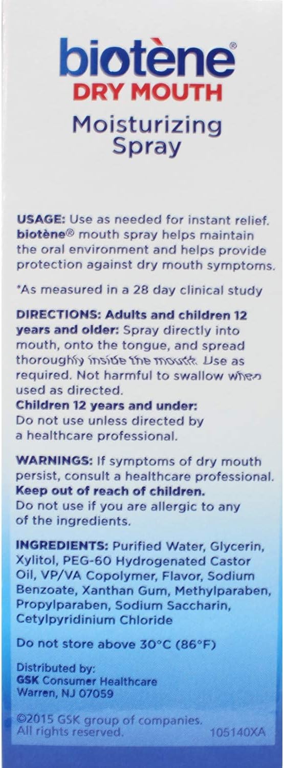 Biotene Mouth Spray Size 1.5z Biotene Mouth Spray 1.5z: Health & Personal Care