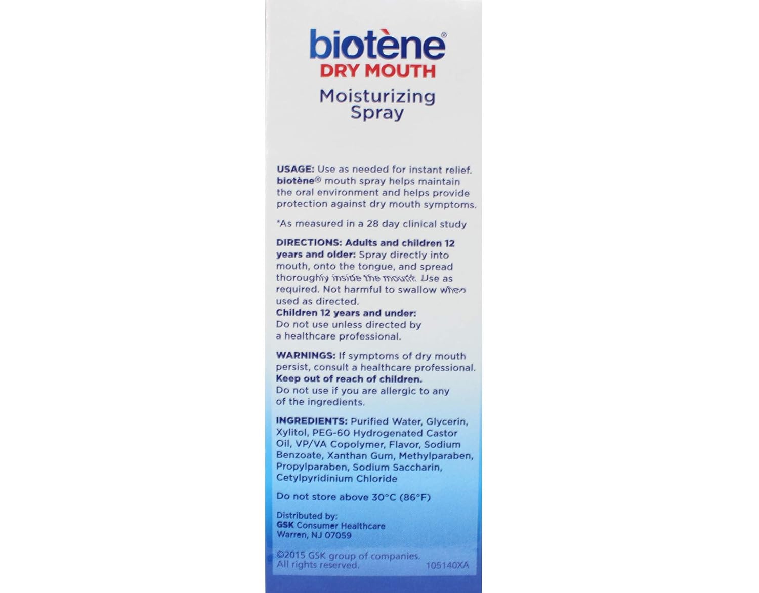 Biotene Moisturizing Mouth Spray, 1.5 fl oz - 2pc: Beauty