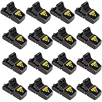 Mouse Traps 16 Pack - Humane Instant Catch Reusable Indoor/Outdoor Snap Traps for Small Mice, Safe & Effective Rodent Catcher