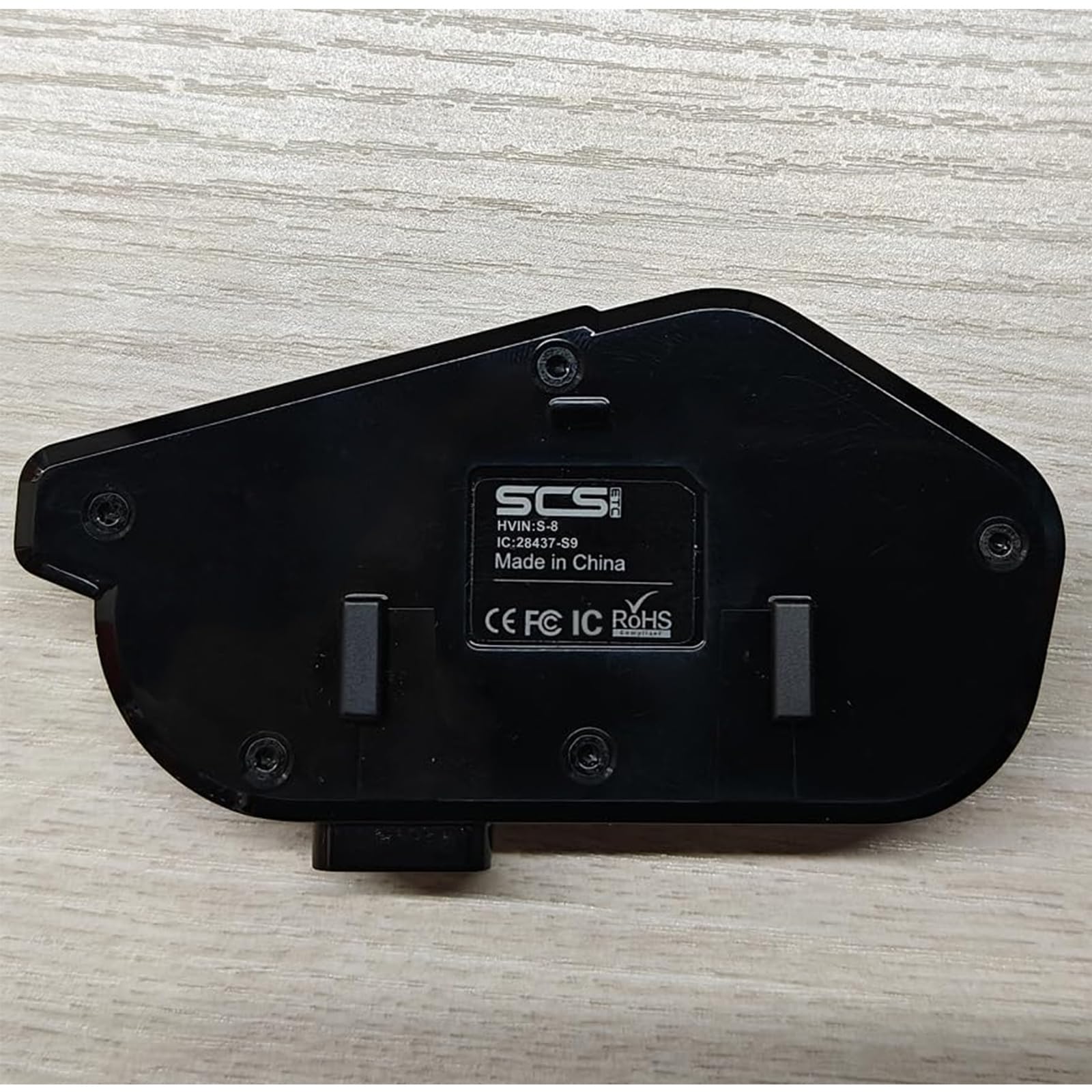 SCSETC Motorcycle Bluetooth Intercom 1000m 2 Riders Motorbike Helmet Communication System Headset Universal Wireless Interphone (Waterproof/Handsfree/Stereo Music/GPS/FM/2 Pack)