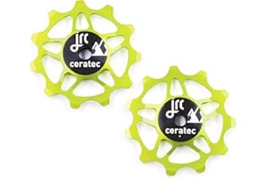 JRC Components 11T Ceramic Pulley Wheels | Compatible with Shimano Dura Ace R9250, 105 R7150 & Ultegra R8150 | Hybrid Ceramic Derailleur Pulley Wheels for Shimano 12 Speed Rear Derailleur