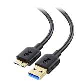 Cable Matters Micro USB 3.0 Cable, USB A to Micro B, 10ft, Black | External Hard Drive Cable, Compatible with Seagate, LaCie, Toshiba, Samsung and WD Drives