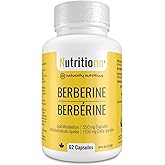 Berberine Supplement - Premium 550 mg Capsules, 1100 mg Daily - Lipid Metabolism, Heart and Cardiovascular Health for Men and