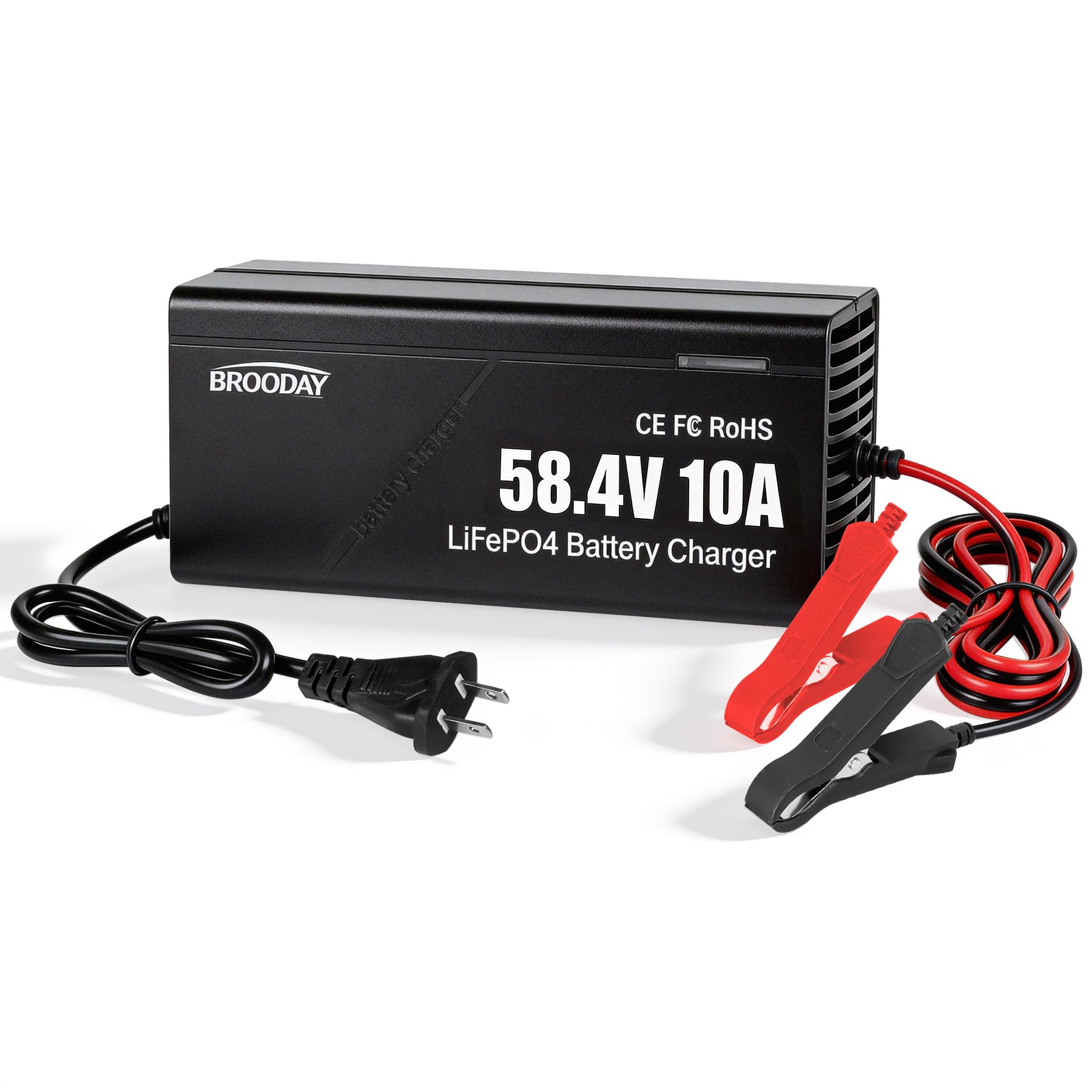 Photo 1 of 48V 10A LiFePO4 Battery Charger, 58.4V Lithium Battery Charger, Fast Charging, Over-Current and Over-Voltage Protection for 48V Lithium Iron Phosphate Batteries